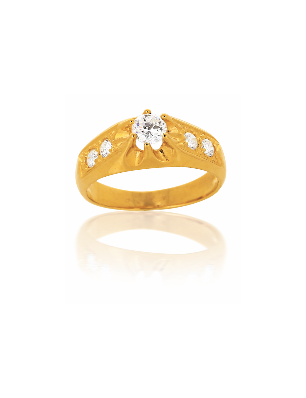 Bague CHRISTOPHER or jaune 750/1000
