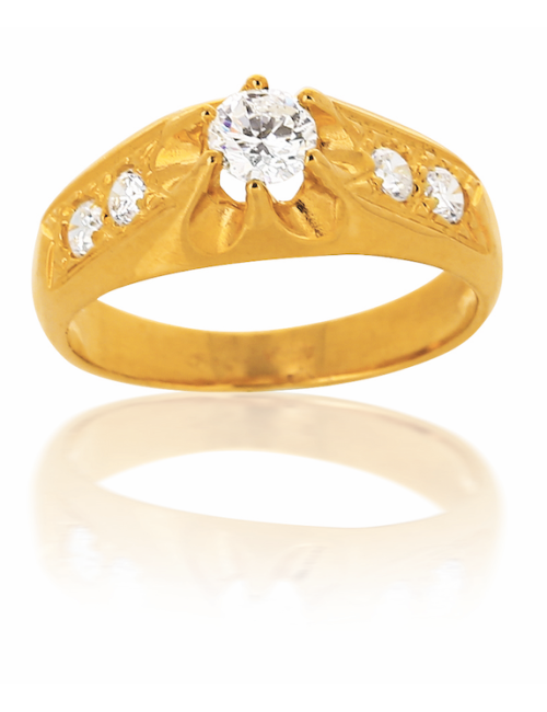 Bague CHRISTOPHER or jaune 750/1000