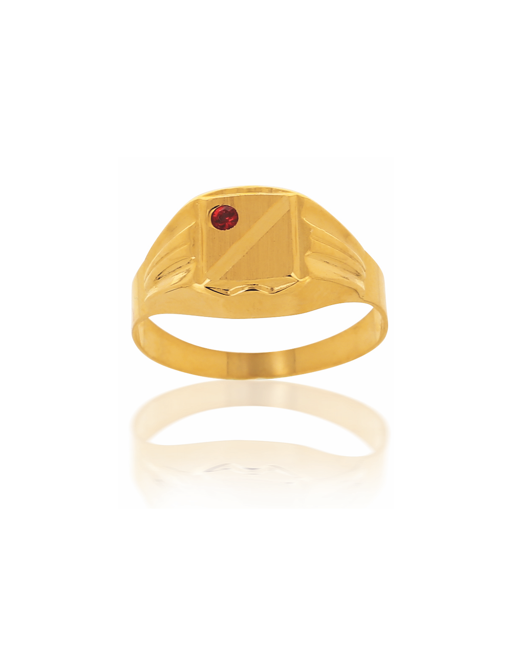 Chevalière CASPAR or jaune