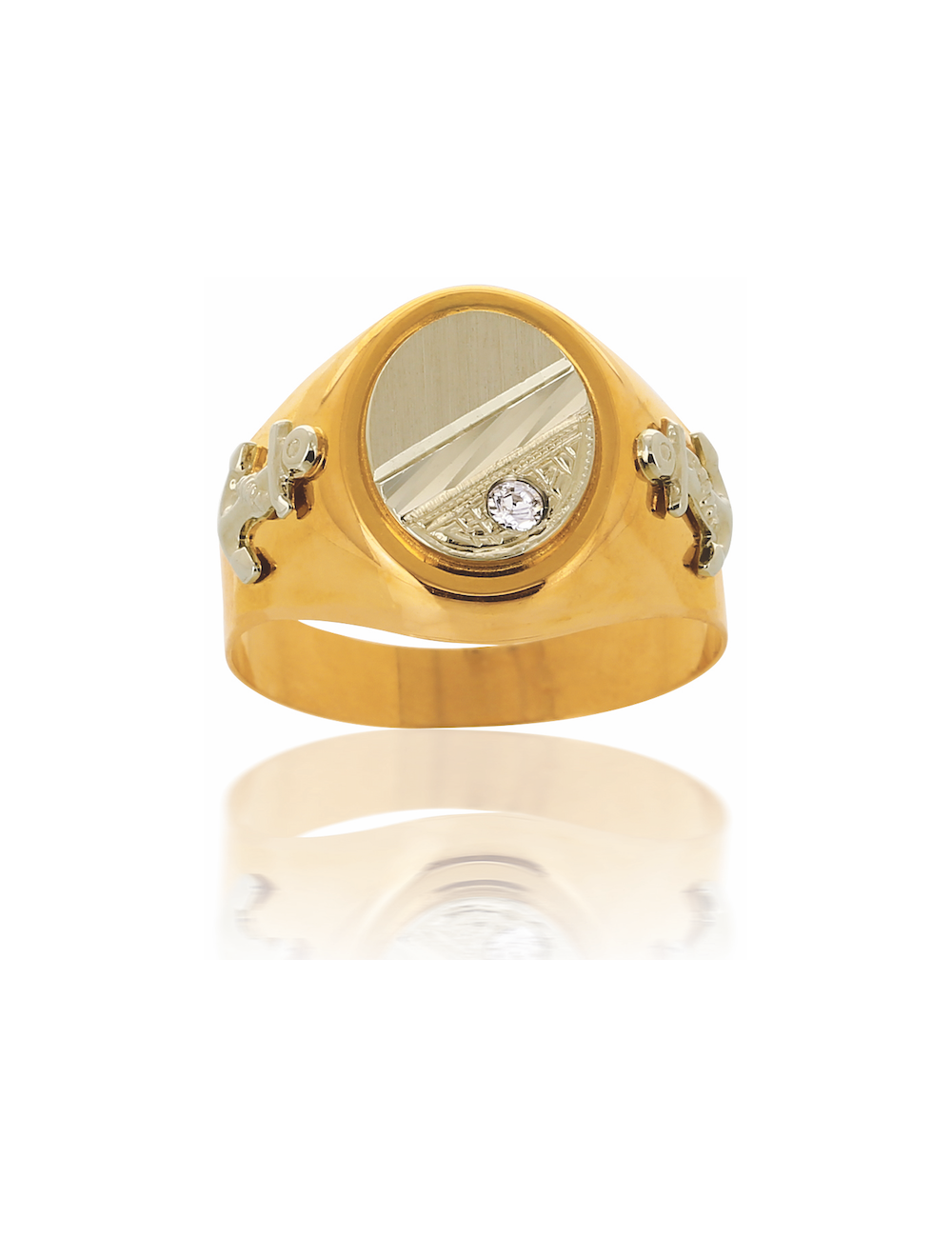 Chevalière or jaune CYRUS 750/1000