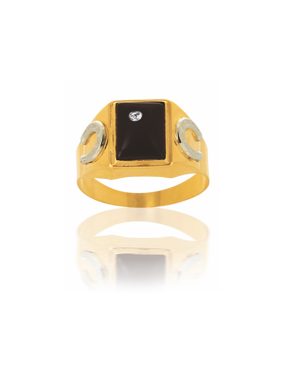 Chevalière DOUDOU Onyx 750/1000