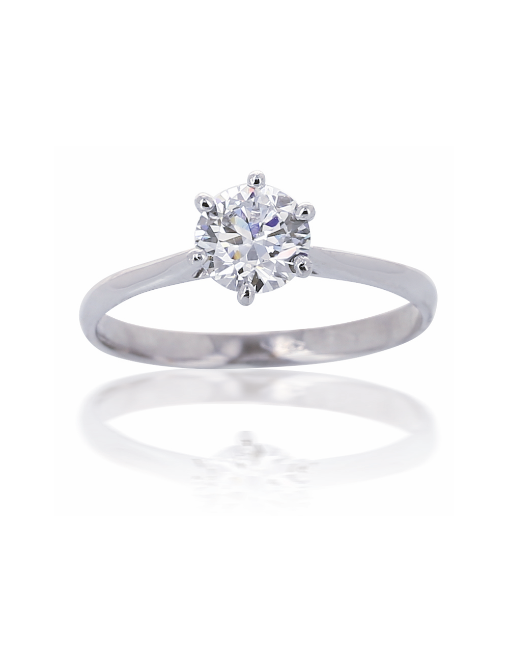 SOLITAIRE AYA OR BLANC 750/1000
