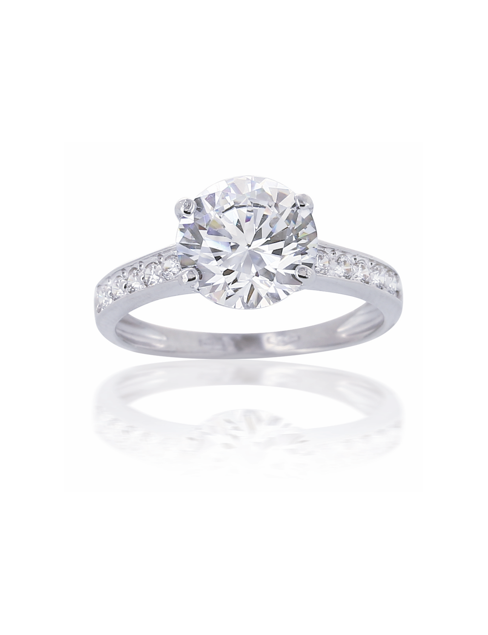 SOLITAIRE ALIZE OR BLANC 750/1000