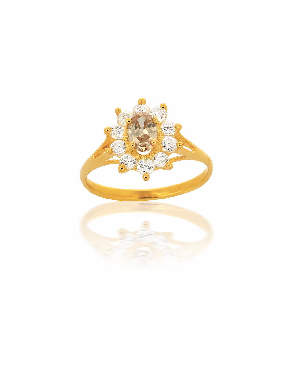 Solitaire CHIARA AMBRE Or 750/1000