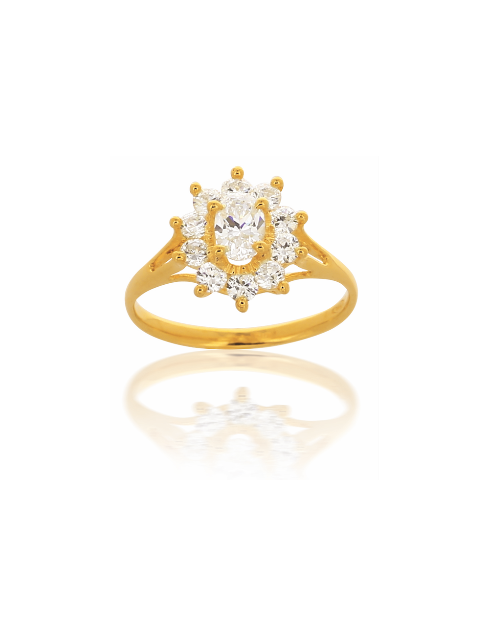 Solitaire CHIARA Blanc 750/1000