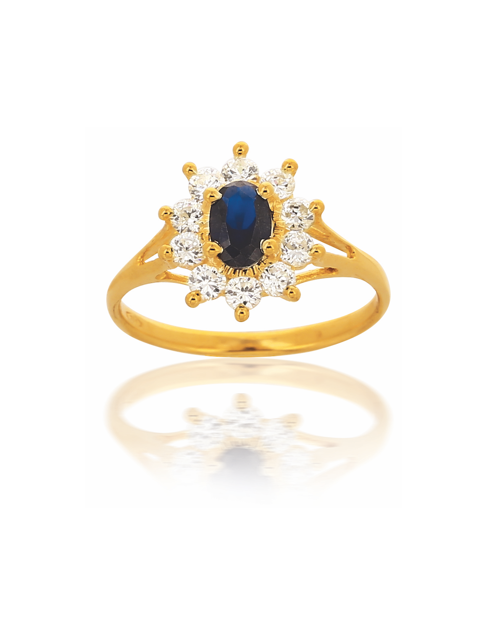 Solitaire CHIARA Bleu 750/1000