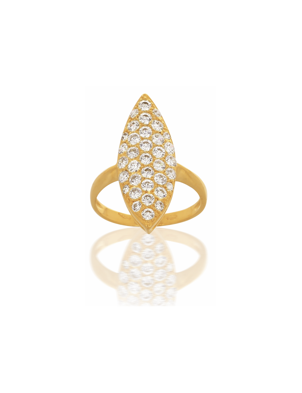 Bague CAPUCINE marquise OR 750/1000