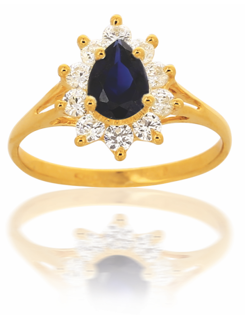 Bague CALIA Bleue 750/1000