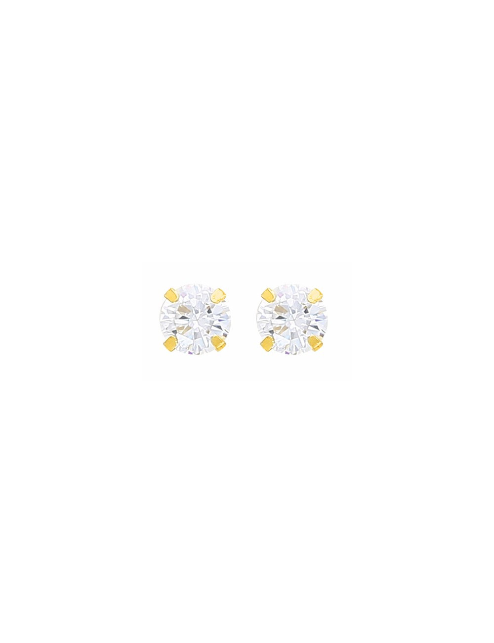 Boucles d'oreilles puces EULALY or 750/1000