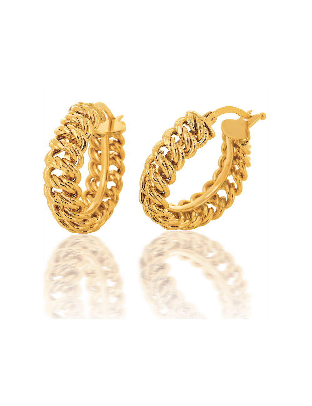 Boucles d'oreilles créoles GELANDA en or
