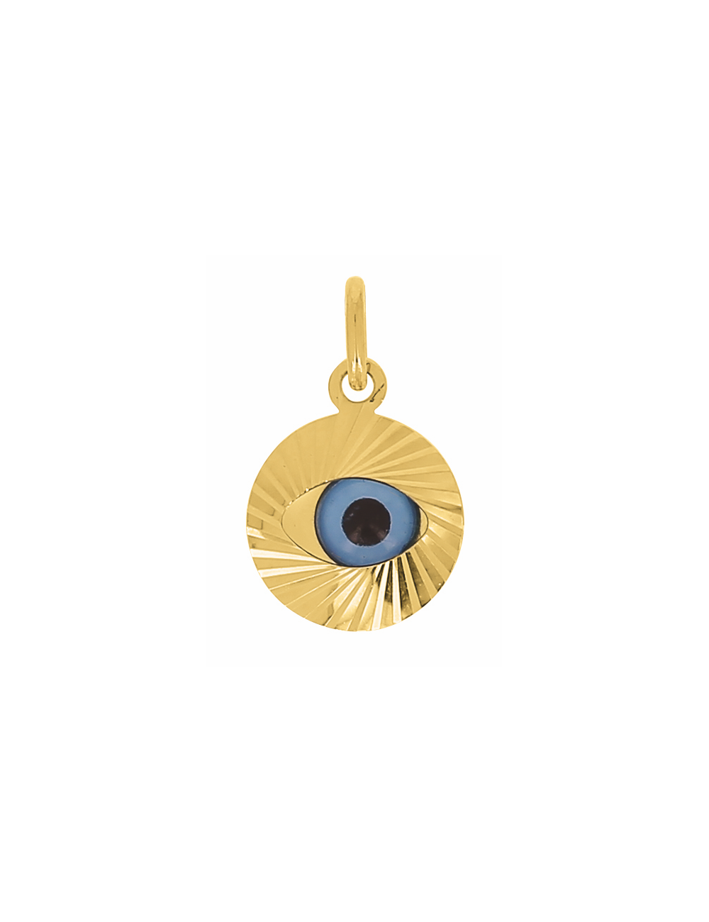 Pendentif Oeil II 750/1000 + Chaîne Offerte