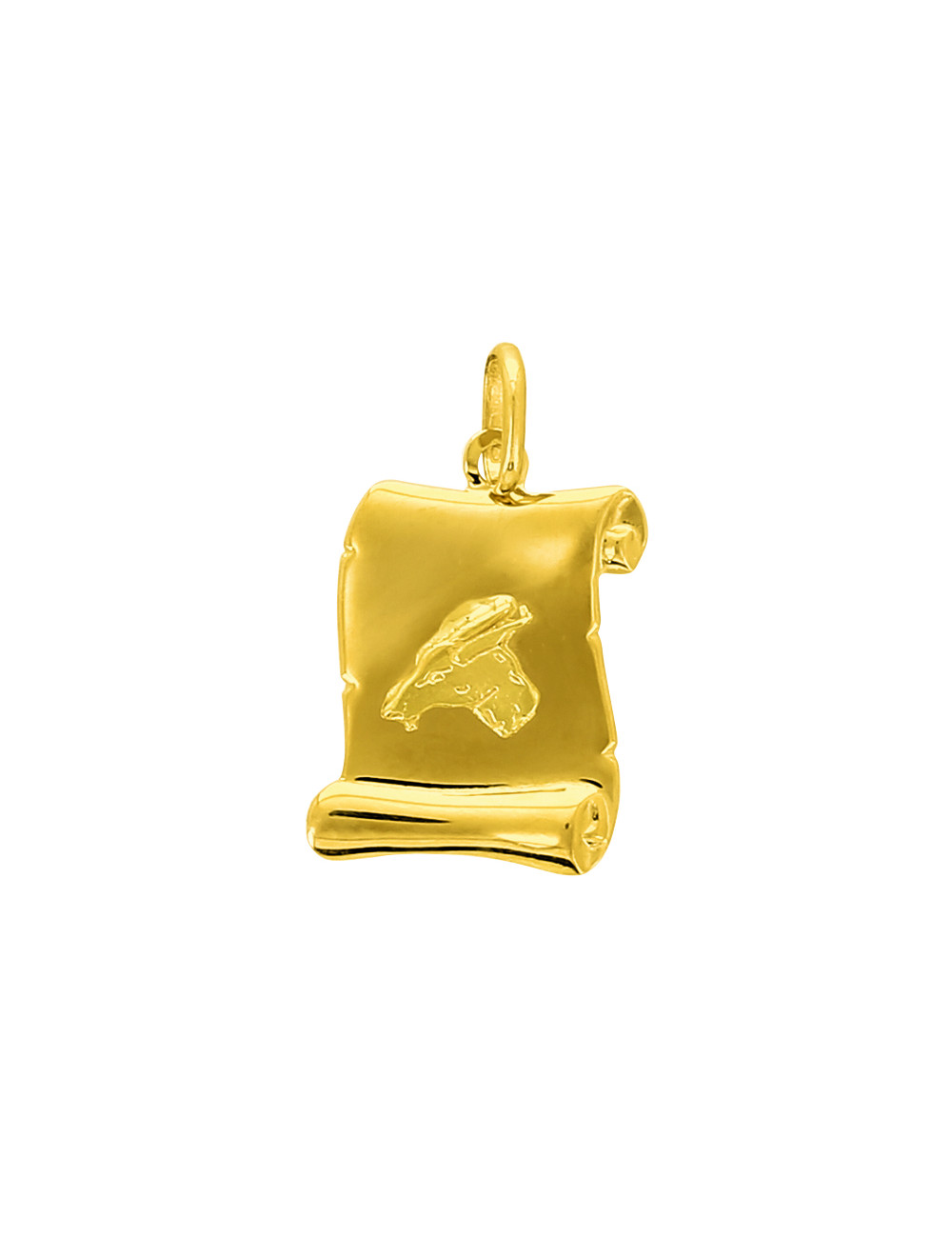 Pendentif Capricorne 750/1000 + Chaîne Offerte