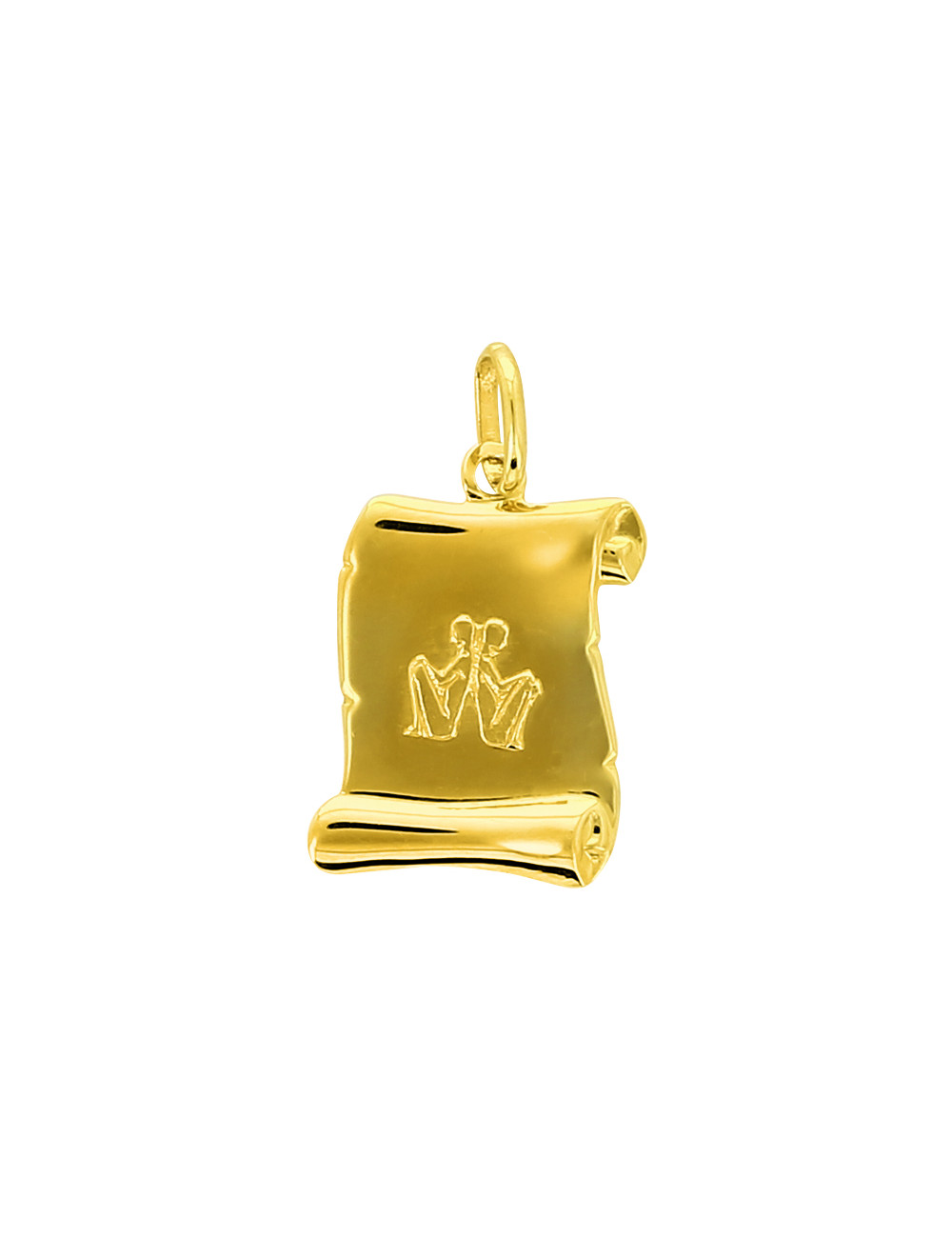 Pendentif Gémeaux 750/1000 + Chaîne Offerte
