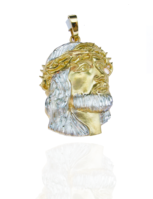 Pendentif Tête de christ 750/1000