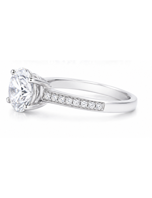 Bague Nora Or blanc