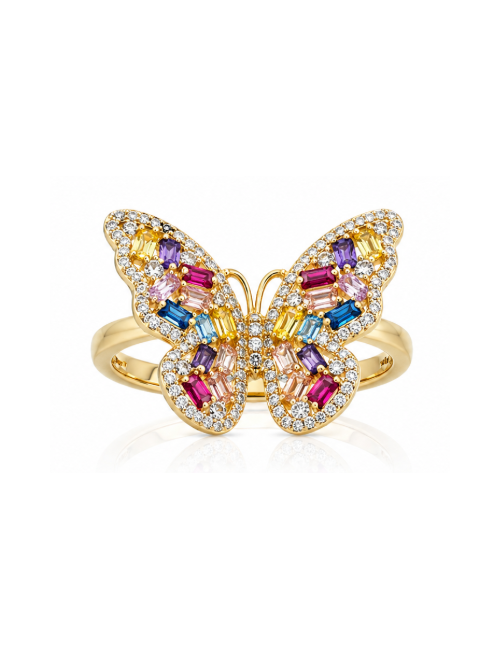 Bague Papillon Or Jaune