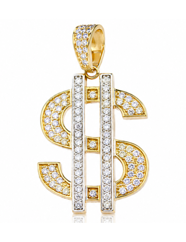 Pendentif Dollars Or Jaune