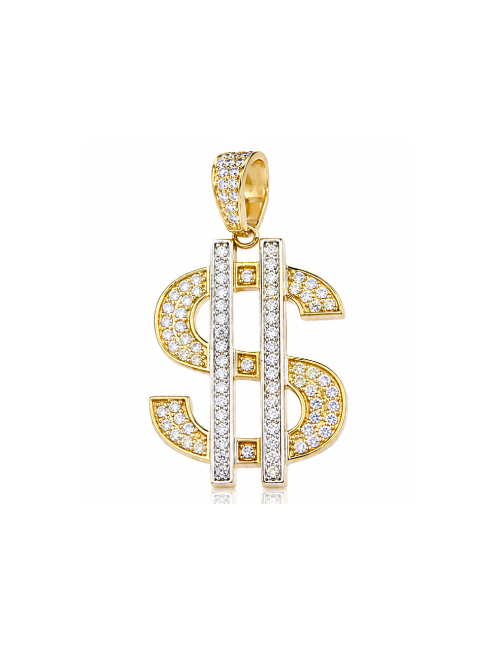 Pendentif Dollars Or Jaune
