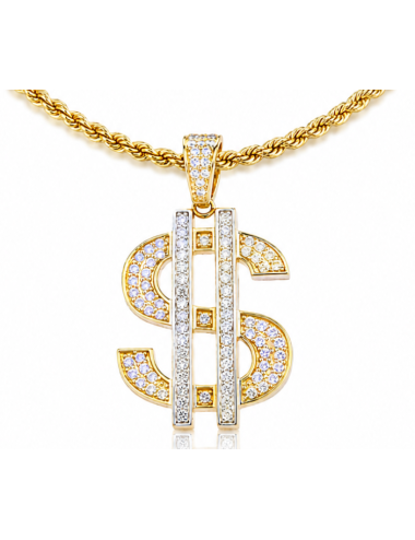 Pendentif Dollars Or Jaune