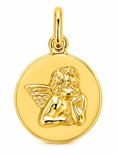Pendentif Rond Ange 375/1000
