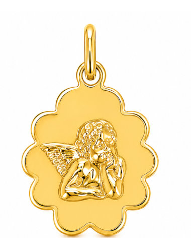 Pendentif Ovale Ange 375/1000
