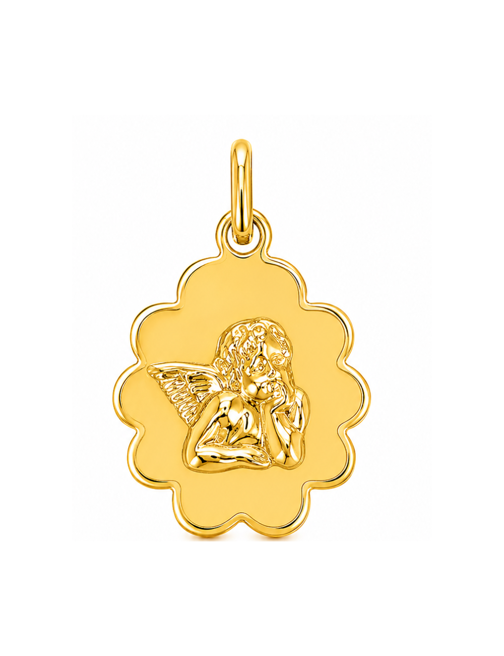 Pendentif Ovale Ange 375/1000