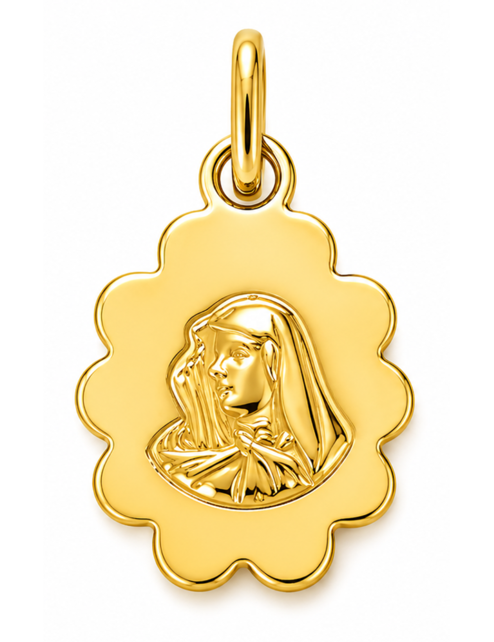 Pendentif vierge or jaune
