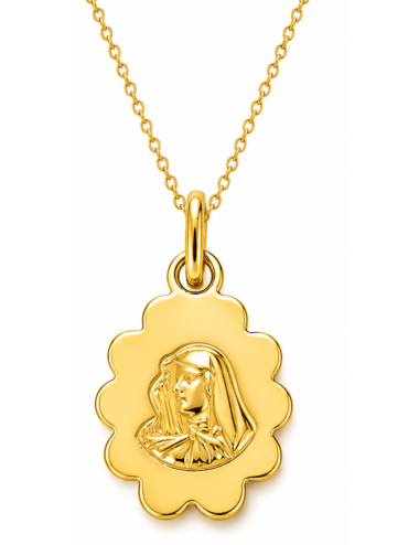 Pendentif vierge or jaune
