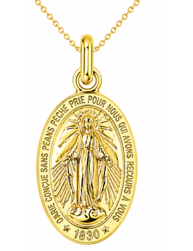 Pendentif Miraculeuse 375/1000