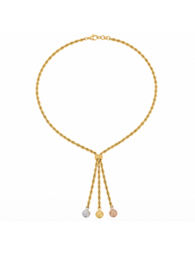 Collier Boule Tricolore 750/1000