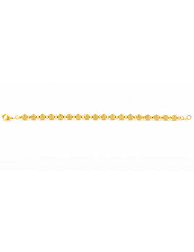 Bracelet Boule Satiné Sablé 750/1000