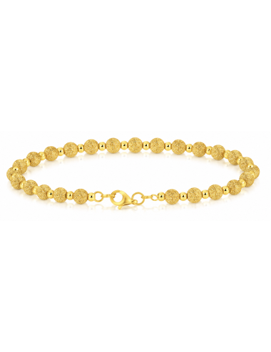 Bracelet Boule Satiné Sablé 750/1000