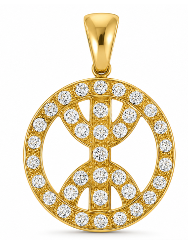 Pendentif Kabyle Brillant 750/1000 + Chaîne Offerte