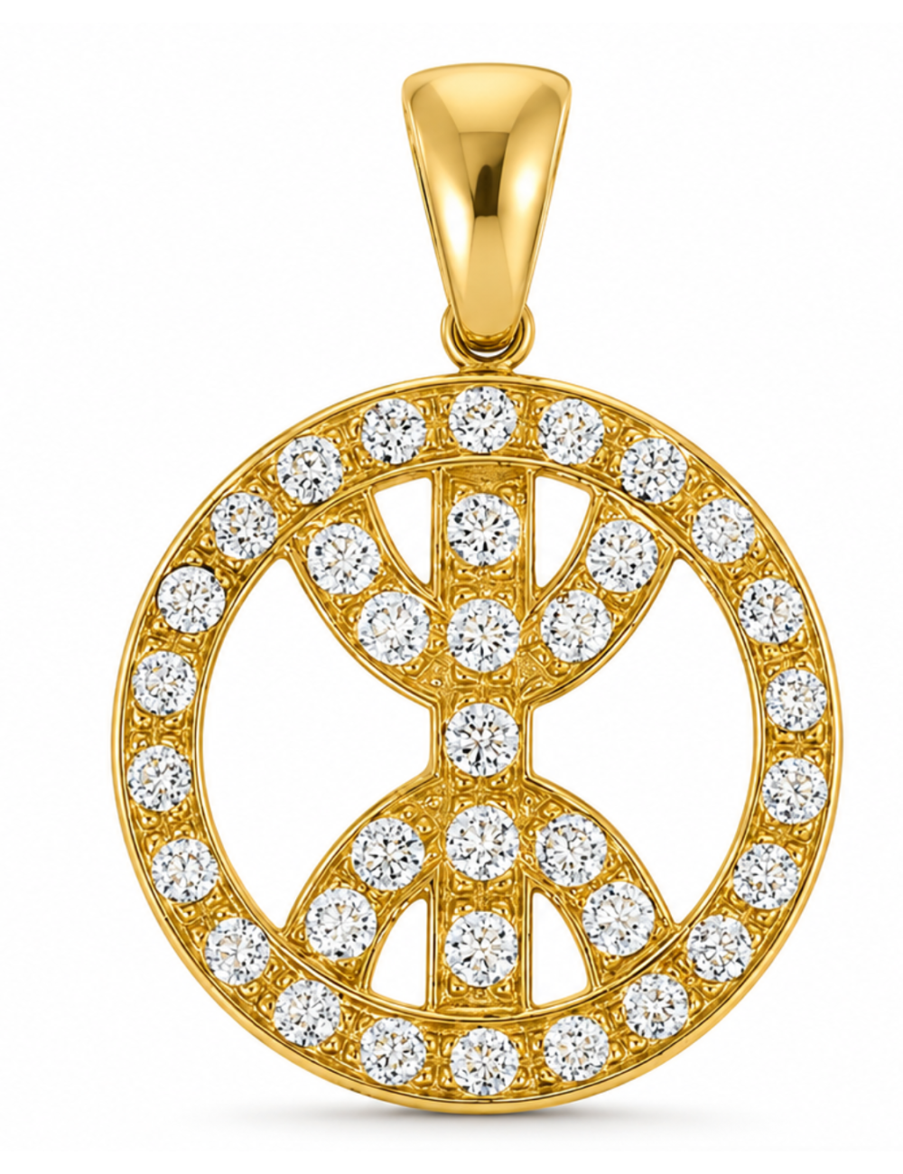 Pendentif Kabyle Brillant 750/1000 + Chaîne Offerte