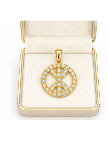 Pendentif Kabyle Brillant 750/1000 + Chaîne Offerte