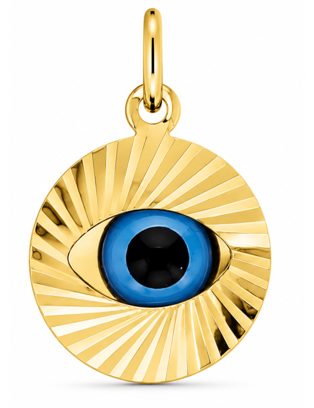 Pendentif Oeil II 750/1000 + Chaîne Offerte