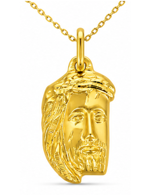 Pendentif Jésus III 750/1000 + Chaîne Offerte