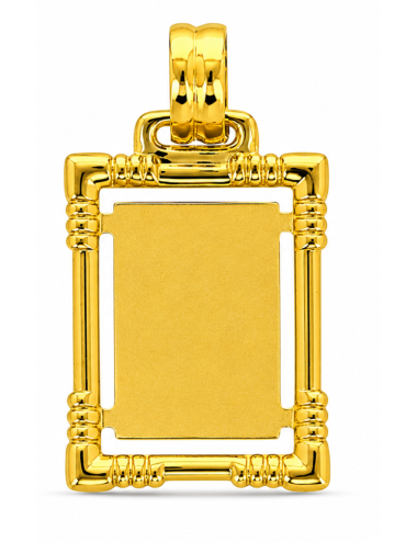 Pendentif Plaque 750/1000+ Chaîne Offerte