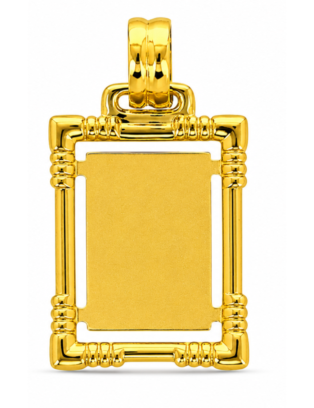 Pendentif Plaque 750/1000+ Chaîne Offerte