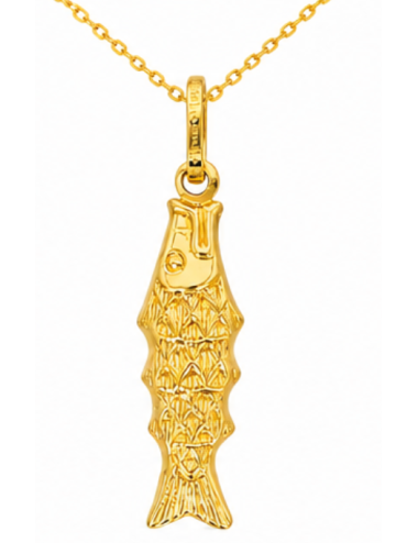 Pendentif Poisson 750/1000 + Chaîne Offerte