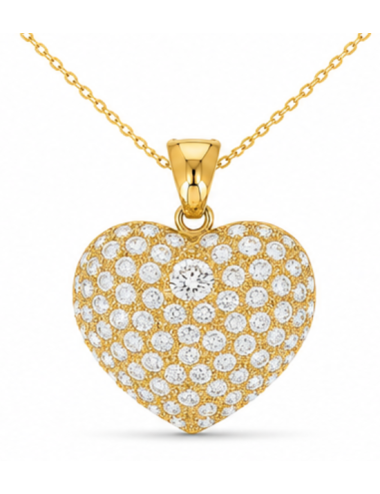 Pendentif Julia Coeur 750/1000 + Chaîne Offerte