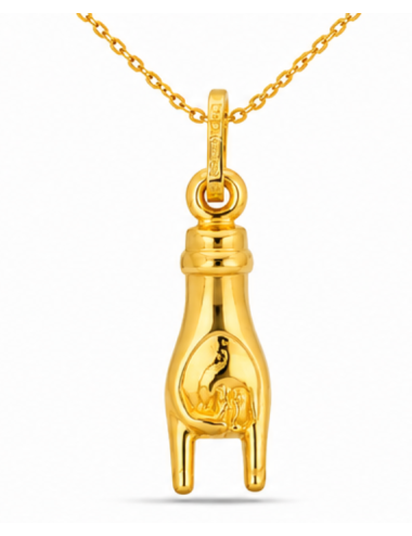 Pendentif Main 750/1000 + Chaîne Offerte