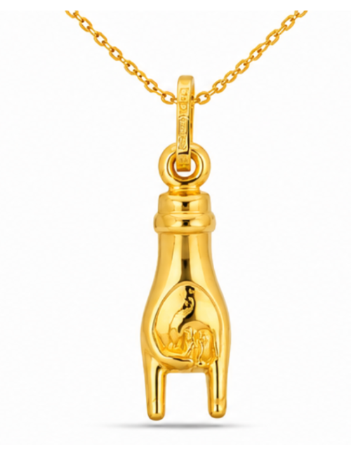 Pendentif Main 750/1000 + Chaîne Offerte