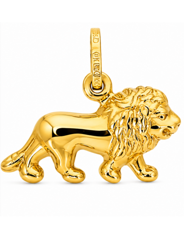 Pendentif Lion 750/1000 + chaîne offerte