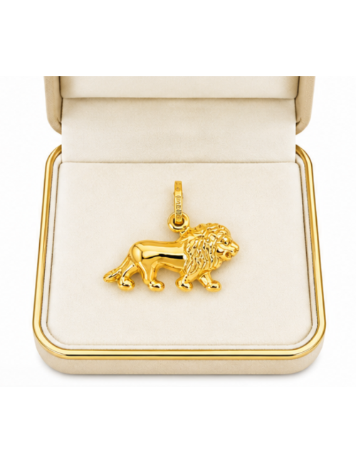 Pendentif Lion 750/1000 + chaîne offerte
