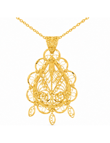 Pendentif Celesta Or Jaune 750/1000 + chaîne offerte