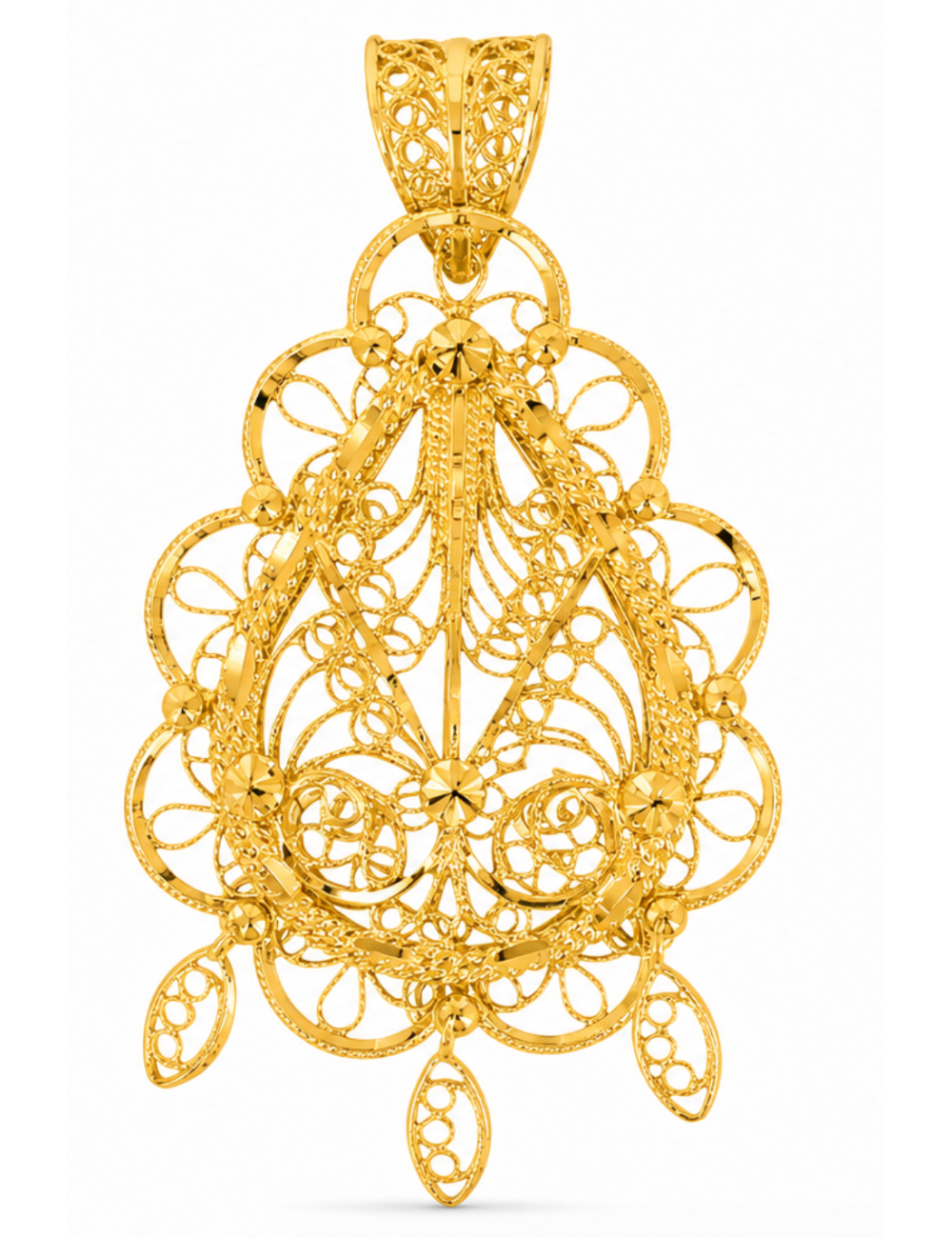Pendentif Celesta Or Jaune 750/1000 + chaîne offerte