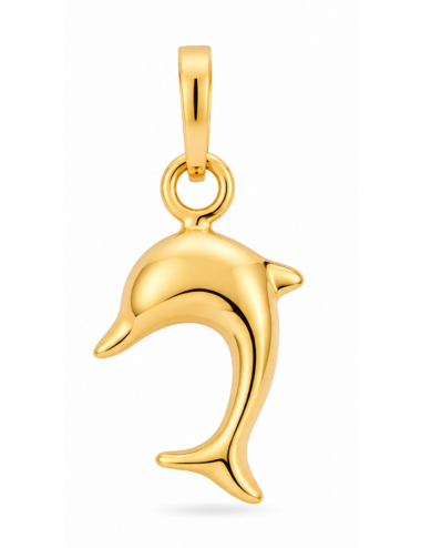 PENDENTIF Dauphin EN OR + CHAINE
