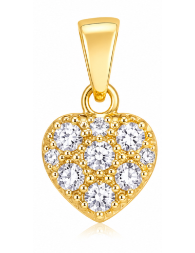 Pendentif Cœur Or Jaune + chaîne