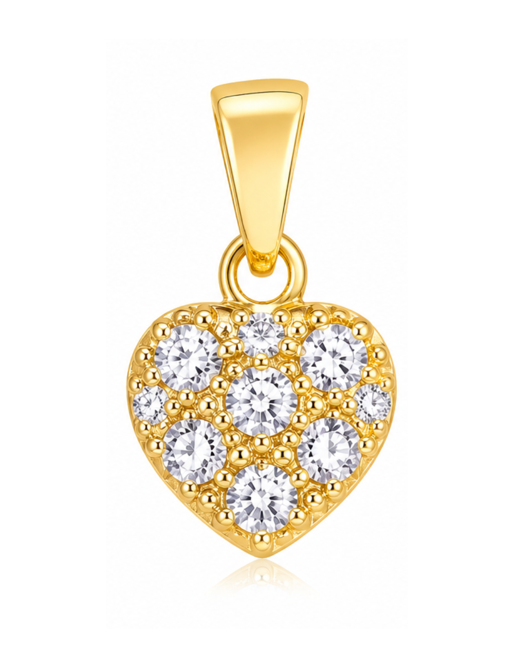 Pendentif Cœur Or Jaune + chaîne